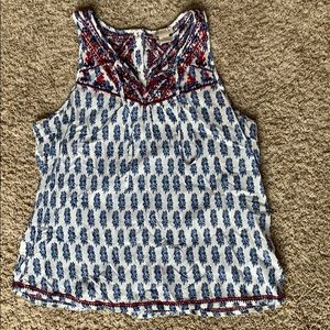 Lucky Brand Embroidered tank top